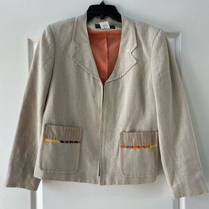 Harvé Benard Linen Blazer, Women’s Size 8